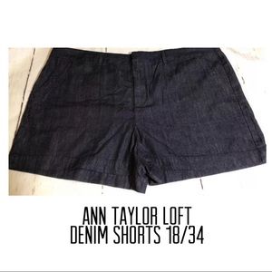NWT Ann Taylor Loft Denim Shorts 18/34